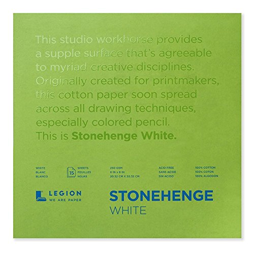Stonehenge Stonehang-Papier, 20,3 x 20,3 cm, Weiß, 40,8 kg, 20,3 x 20,3 cm von Stonehenge