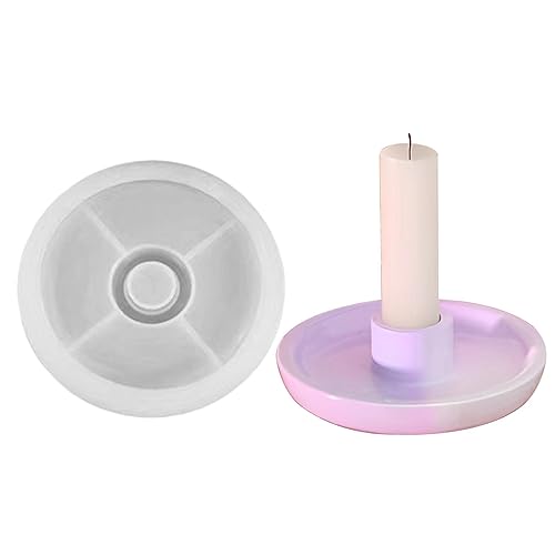 Silikonform Kerzenhalter | Gießform für Kerzenständer | 3D Kerzenhalter Epoxidharzformen | Wiederverwendbare Basteln Silikonform für Heim-Party-Dekorationen von Storaffy