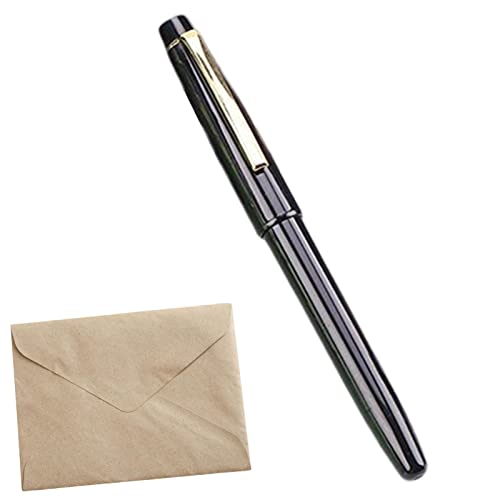 Storaffy Füllfederhalter | Schwarze Schreibstifte,Smooth Writing Work Pen 0,5 mm Schreibstift Schwarz für Männer Frauen, Schulbürobedarf von Storaffy