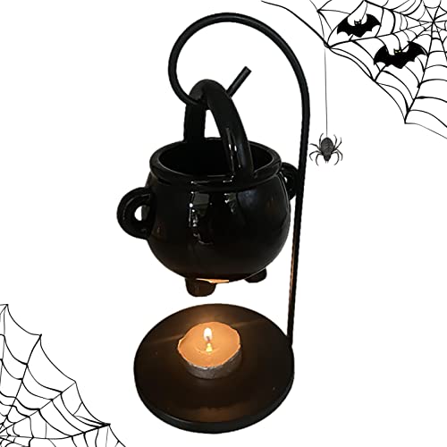 Storaffy Hexenkessel Duftlampe Teelicht | Duftöl Lampe Halloween Deko | Wax Melts Duftlampe Keramik zum Aufhängen, Home Deko | Halloween Kessel Wax Melter Teelichthalter, Freunde Storaffy Hexenkessel Duftlampe Teelicht | Duftöl Lampe Halloween Deko | Wax Melts Duftlampe Keramik zum Aufhängen, Home Deko | Halloween Kessel Wax Melter Teelichthalter, Freunde von Storaffy