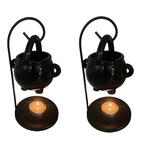 Storaffy Hexenkessel Duftlampe Teelicht | Duftöl Lampe Halloween Deko | Wax Melts Duftlampe Keramik zum Aufhängen, Home Deko | Halloween Kessel Wax Melter Teelichthalter, Freunde Storaffy Hexenkessel Duftlampe Teelicht | Duftöl Lampe Halloween Deko | Wax Melts Duftlampe Keramik zum Aufhängen, Home Deko | Halloween Kessel Wax Melter Teelichthalter, Freunde von Storaffy