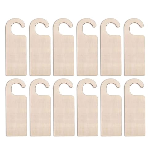 12pcs Unvollendete Holztürknaufkleiderbügel Für Handwerksprojekt Home Hotel Office Dekoration 3.54x9.45 Zoll Türknauf Schilder Malkleiderbügel 12pcs Unvollendete Holztürknaufkleiderbügel Für Handwerksprojekt Home Hotel Office Dekoration 3.54x9.45 Zoll Türknauf Schilder Malkleiderbügel von Storage Bag