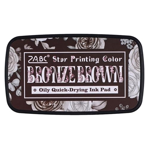 1pc Vintage Color Oil Based Inks Pad Für Künstler Handgefertigte Enthusiasten Schnell Trocknen Wasserdichtes Briefmarkenpolster Bastelfleischstempel Stempel von Storage Bag