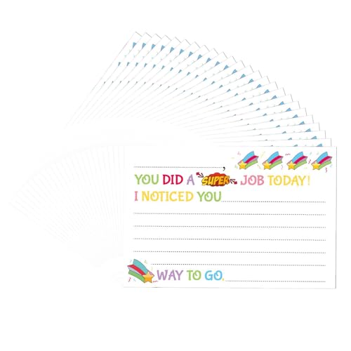 25pcs Klassenzimmer Motivationskarten Lehrer Notizen Positive Verhaltenskarten Schüler Incentive Karten Für Schüler Kinderklassenzimmer Incentive von Storage Bag