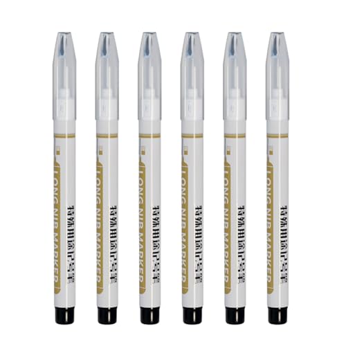 3/4/6pcs Langer Nasen Tischlermarker 20mm Lang Tipps Schreiner Marker Holzbearbeitung Marke Tool Stift Teacher Markierungswerkzeug von Storage Bag