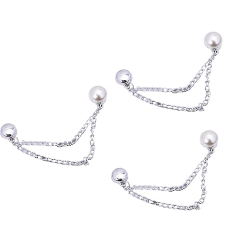 3 PCs Multifunktionale Kleidungsklammern Abnehmbare Magnetnadeln Schöne Bären Magnetschnallen Schleifen Clips Mit Kette von Storage Bag