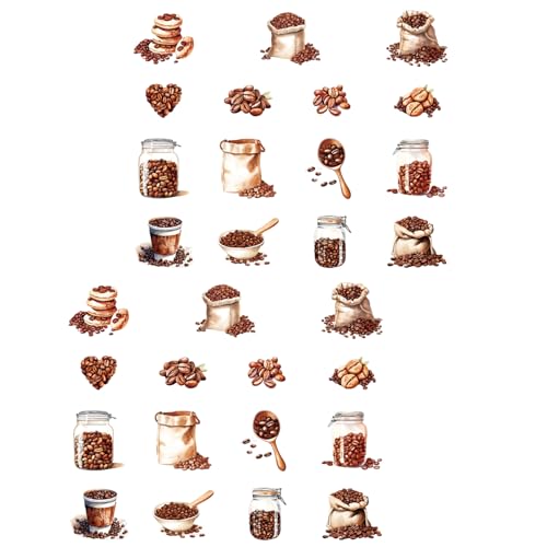 30 Blätter Kleber Aufkleber Laptop Aufkleber Kaffeehaus Serie Decal Scrapbooking Coffee Girl Charakter 30 Blätter Kleber Aufkleber Laptop Aufkleber Kaffeehaus Serie Decal Scrapbooking Coffee Girl Charakter von Storage Bag