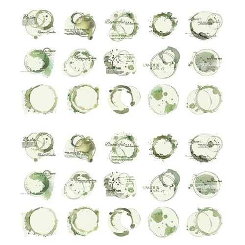 30pcs Tinten Flecken Ästhetische Aufkleber Scrapbooking Dekoration Aufkleber Wasserbeständiges Haustier Für Journalhälfte Weinfleck Journaling 30pcs Tinten Flecken Ästhetische Aufkleber Scrapbooking Dekoration Aufkleber Wasserbeständiges Haustier Für Journalhälfte Weinfleck Journaling von Storage Bag