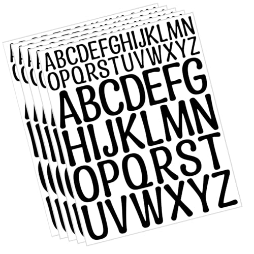 5 Blätter Wasserdichte Buchstabenaufkleber Alphabets Aufkleber Aufkleber Belohnungsbuchstaben Dekorative Dekorative Für Journal Colorful Alphabets Journal Für Laptop von Storage Bag
