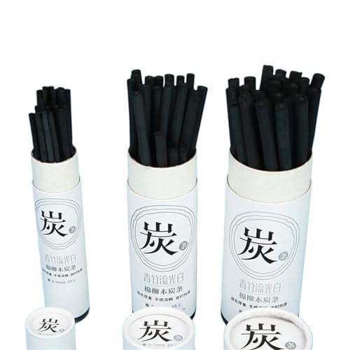 75x/Set Künstler Charcoal Sticks Willow Charcoal Zeichnung Bleistifte Stifte Zum Zeichnen Von Handwerksklappenschattierungen 75x/Set Künstler Charcoal Sticks Willow Charcoal Zeichnung Bleistifte Stifte Zum Zeichnen Von Handwerksklappenschattierungen von Storage Bag