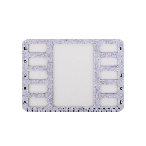 Bastelperlen Layout Matte Mit Messleitfäden Spill Proof Oberflächen Perlenschale Ideal Für Komplizierte Schmuckkreationen Einfaches Sauberes Perlenhandwerkswerkzeug von Storage Bag