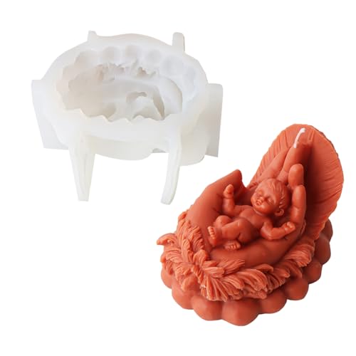 Einzigartige Silikonform Arherapie Formen Süßes Babyform von Storage Bag