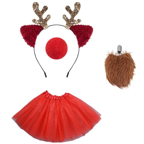 Elastic Christmas Stirnband Set New Year Children Hair Hoop Kreative Kopfbedeckung Für Weihnachtspartys Verstellbares Stirnband von Storage Bag