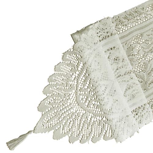 Elegante Tischdecke Spitzen Tisch Läufer Qualling Design Für Hochzeitpartys Und Home Dekorationstafel Einfach Zu Reinigen Tischdecke von Storage Bag