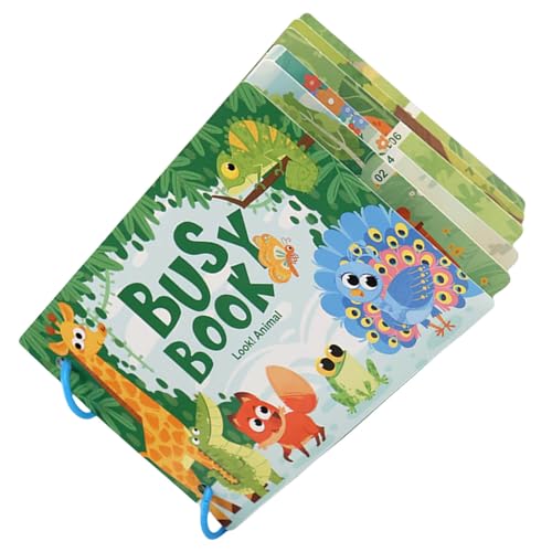 Farm Themed Quiet Sticker Book Für Kinder Vorschulalter Ermutigt Lernen Von Brief Und Tieren Anerkennungstätigkeit Für Kinder. von Storage Bag