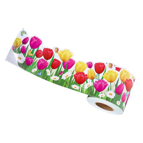 Flower Bulletin Board Border Bordered Border Sticker Bulletin Trimmer Poster Board Decors Decors Decorative Sticker Roll von Storage Bag