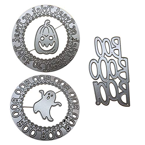 Halloween Boo Pumpkin Metal Schnittstürme Stencil Scrapbooking Album Stamp Paper Card Metal Schnittstirme Blumen Blumen von Storage Bag