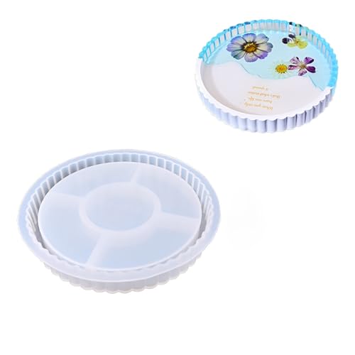 Harzschalenformen Für Epoxidharz Kerzenhalter Schmuckschale Aufbewahrungsschale Oval/runde Formharzplatte Silikonformen von Storage Bag