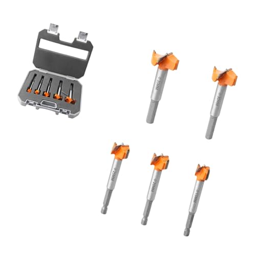 Hochleistungsstahl Bohrmaschine Bit Set Für Ein Makelloses Loch In Hartholz Und Weichholzmöbel Bastelwerkzeugschärfespitzen Tipps von Storage Bag