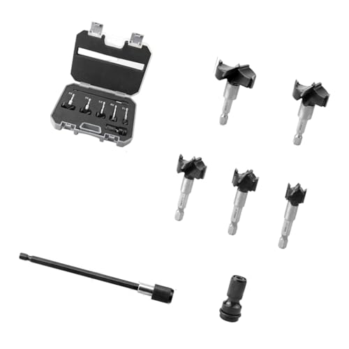 Hochleistungsstahl Bohrmaschine Bit Set Für Ein Makelloses Loch In Hartholz Und Weichholzmöbel Bastelwerkzeugschärfespitzen Tipps von Storage Bag
