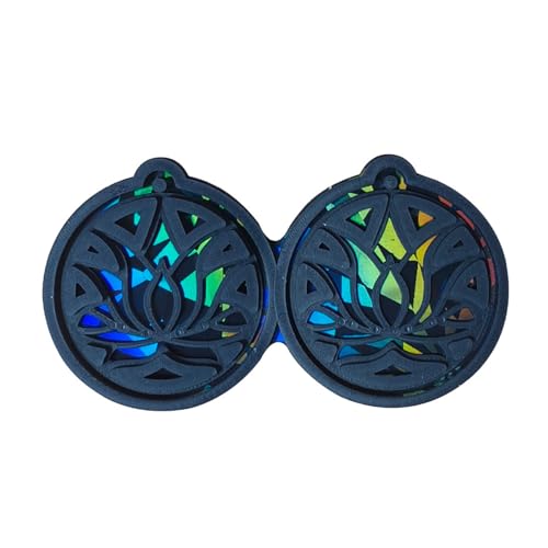 Holographische Epoxidharzform Keychain Anhänger Schimmel Lotusblumenform Einzigartige Schmuckanhänger Für Herstellung von Storage Bag