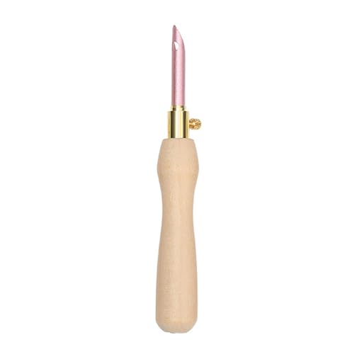 Holzgriff Stickstift Mit Metallnadelkopf Verstellbares Stanznadelwerkzeug Für Anfänger Stickern Nadel Blau Nähte von Storage Bag