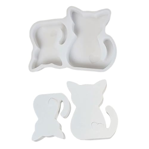 Katzen Figur Silikonkerzenformen Für Epoxidharz Kerzenseife Herstellung Von Formen Schokoladenschokolade Fondant Silikonformen von Storage Bag