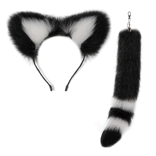 Katzenohren Stirnband Und Faux Tail Anhänger Stylish Accessoires Für Cosplay Und Anime Enthusiasten Rucksack Dekoration Netter Schlüsselbundschmuck von Storage Bag