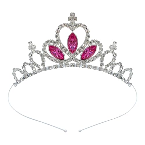 Kinder Kronen Stirnband Blingbling Glitzernde Kristall Kopfbedecke Kronen Weihnachtsfeier Requisiten Präsentieren Stirnband Elegante Prinzessin von Storage Bag