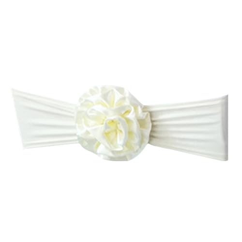 Kirchenhochzeitsstuhl Blumen Weißer Stuhl Romantics Bowknot Schärpe Sie Geeignet Für Verschiedene Größe Romantics Hochzeitsflügel von Storage Bag