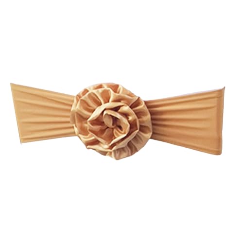 Kirchenhochzeitsstuhl Blumen Weißer Stuhl Romantics Bowknot Schärpe Sie Geeignet Für Verschiedene Größe Romantics Hochzeitsflügel von Storage Bag