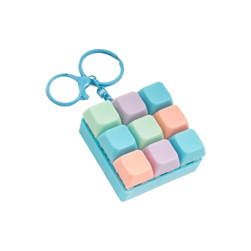Klicken Sie Auf 9 Schlüsselketten Tragbares Schreibtischspielzeug Mit Feedbacks Ruhe Stress Reliever Für Sorge Relief & Konzentratgeschenk Für Tastaturbegeisterte von Storage Bag