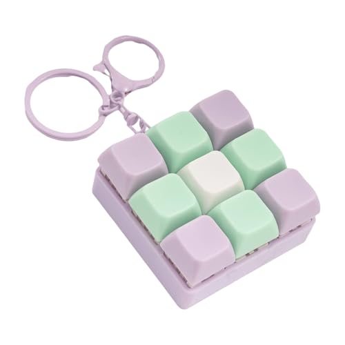 Klicken Sie Auf 9 Schlüsselketten Tragbares Schreibtischspielzeug Mit Feedbacks Ruhe Stress Reliever Für Sorge Relief & Konzentratgeschenk Für Tastaturbegeisterte von Storage Bag