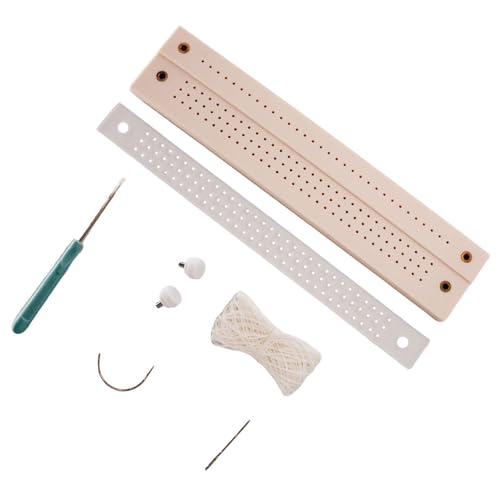 Manuelles Bindungswerkzeug Set Enthält Holzstanzbasis Loch Puncher Nähnadel Und Gewinde Für Handgefertigte Journal Notebooks Notebook Bindungsmittelzubehör von Storage Bag