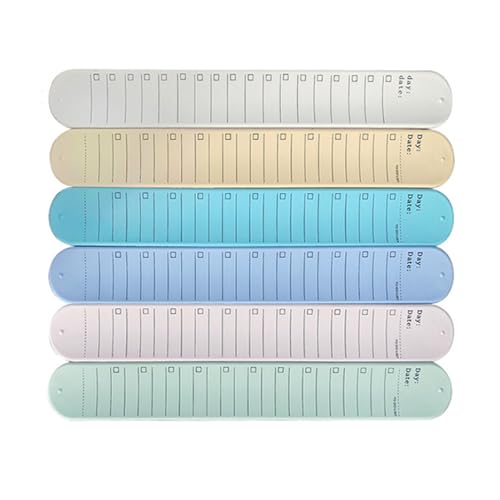 Mehrzweck 3-in-1-Memos Pad Slap Armbänder Lineal Reminders Armbänder Für Memos Notizen Oberste Prioritäten Pläne Home Message Board Armband von Storage Bag