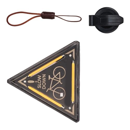 Multifunktionales Dreieck Licht Warnleuchte Kleine Anhängerlampe Tragbare Camping Nacht Warnung Magnetischer Camping Taktikdreieck Zum Wandern von Storage Bag