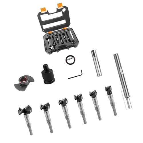 Multisize Holzbearbeitung Holzbearbeitung Bohrer Für Glattes Langweilig Hartholz Umfasst Aufbewahrungskoffer Adapterzubehör von Storage Bag