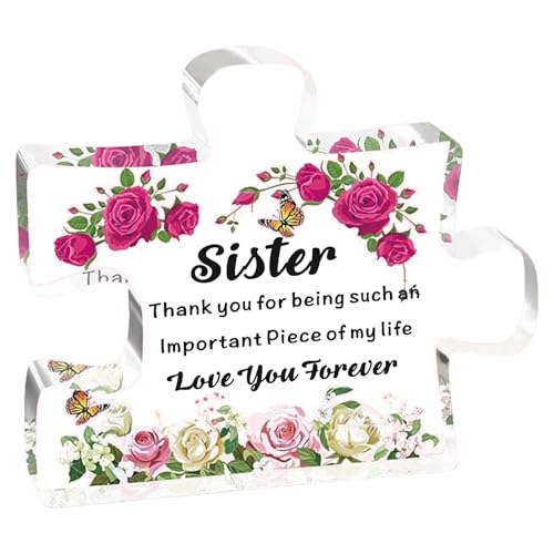 Mutter Einzigartige Mutter Geburtstag Geschenke Gravur Acrylblock Rätsel Stück Schreibtisch Ornament Geschenk Für Büro Schreibtisch Ornament von Storage Bag