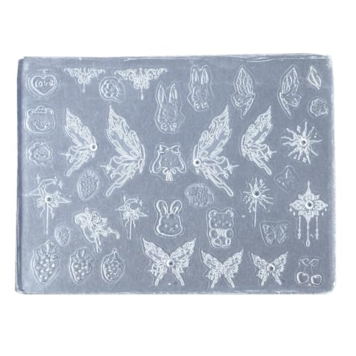 Nägel Kunst Silikonform Schöne Nägel Die Formen Geprägte Schablonen Skulpturen Schimmelpilzdekorationen Für Maniküre Nagelbegeisterte Schmuck von Storage Bag