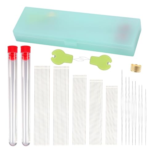 Perlennadel Set Für Schmuck Die Gerade Perlenfadennadel Big Eye Nadel Stickerei Basteln Lassen Perlennadel Set Für Schmuck Die Gerade Perlenfadennadel Big Eye Nadel Stickerei Basteln Lassen von Storage Bag