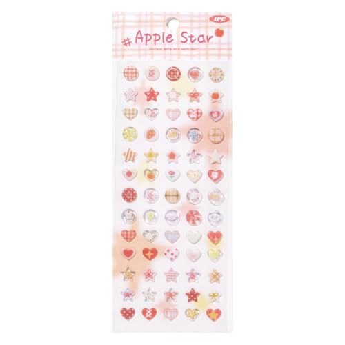 Scrapbook Aufkleber Sternform Aufkleber Stationerie Epoxid Dekoration Für Telefonhülle Journal Dekoration Schreibweise Epoxy Dekorative Scrapbook Star Form von Storage Bag