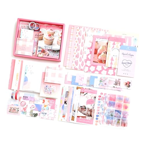 Scrapbook Kits Vintage Dekorative Papierbandkleber Hintergrund Papierpapier Scrapbooking Journaling Supplies Für Studenten Scrapbooking Kits Frame Collage Journal Dekoration von Storage Bag