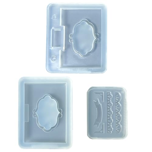Set Von 3 Multifunktionalen Silikon Backformen Buchform Küche Werkzeug Silikon Süßigkeiten Formen Süßigkeiten Lebensmittel Schimmelpilze Einfaches Sauberes Dessert von Storage Bag