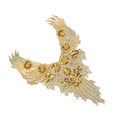 Seuchende Goldblumenkragen Applade Pailletten Handnähkragen Dekorative Flecken Corsage Für Formelle Anlässe Kleider Gold Pailletten Appierte Appierte Appüren Seuchende Goldblumenkragen Applade Pailletten Handnähkragen Dekorative Flecken Corsage Für Formelle Anlässe Kleider Gold Pailletten Appierte Appierte Appüren von Storage Bag