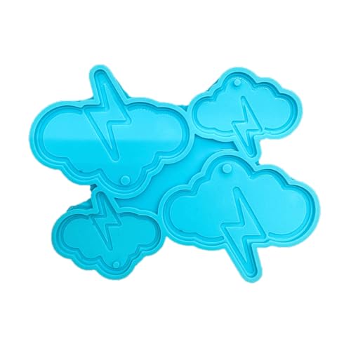 Silikonform Für Wolken Und Blitzdekorationen Gefertigte Dekorationen Schimmelpilze Dekorative Zubehör Schimmel Für Tastenschlüsselkettenanhänger Machen von Storage Bag