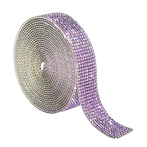 Sparkling Strassestones 5yard 13mm Breites Klebstoff Bänder Kristallbandrolle Für Hochzeitstortedekoration von Storage Bag
