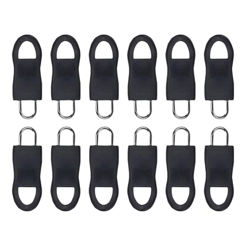 Storage Bag 12 Pcs Reißverschlüsse Ziehen Abnehmbare Reißverschlüsse Ziehen Ersatz Slider Reparieren Den Fix Für Kleidungskoffer Gepäckbeutel von Storage Bag