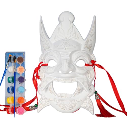 Storage Bag Farbe Maske Mit 12 Farb Acrylfarbe Farbe Und Pinsel Unbemalte Maskeraden Maske Weiß Lackierbar Halloween Hand Bemalt Storage Bag Farbe Maske Mit 12 Farb Acrylfarbe Farbe Und Pinsel Unbemalte Maskeraden Maske Weiß Lackierbar Halloween Hand Bemalt von Storage Bag
