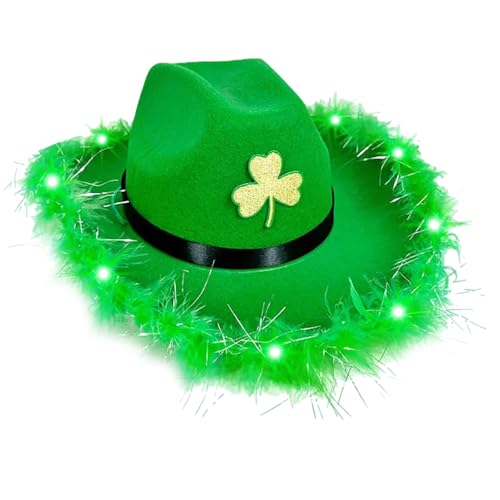 Storage Bag Glühen Stpatricks Day Mit Shamrock Top Irish National Day Gathering Festival Holiday Event Kopfbedeckungen Grüne Pailletten Pailletten von Storage Bag