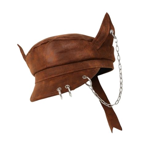 Storage Bag Mode Achteckiger Mit Chain Decors Doomed Newsboys Caps Painters Alle Passende Punk Für Party Und Freizeiteinkäufe Caps von Storage Bag